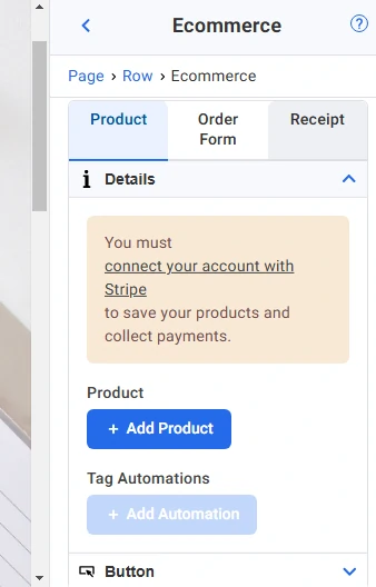 AWeber pages connecting with Strip feature