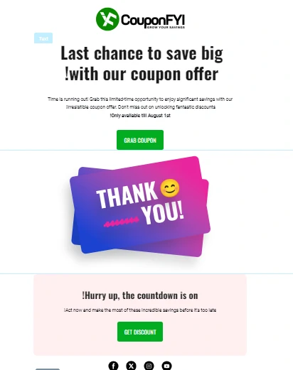 Example of an autoresponder ready-template