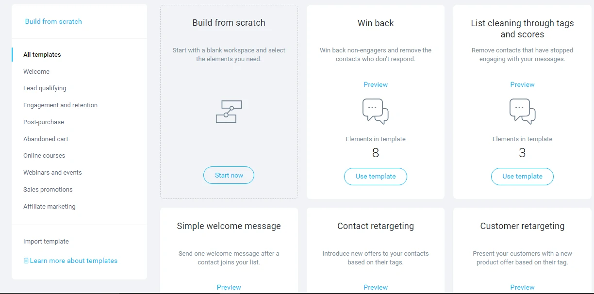 Example of automation-ready templates