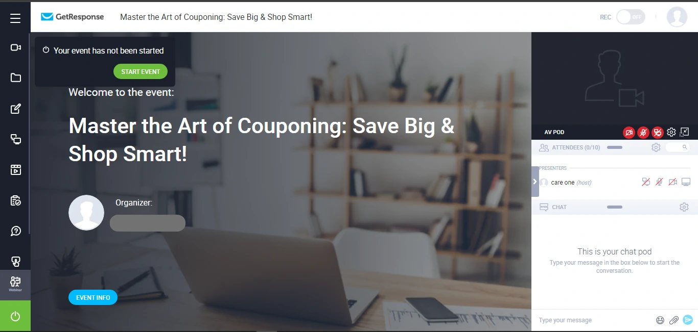 Example of webinar live