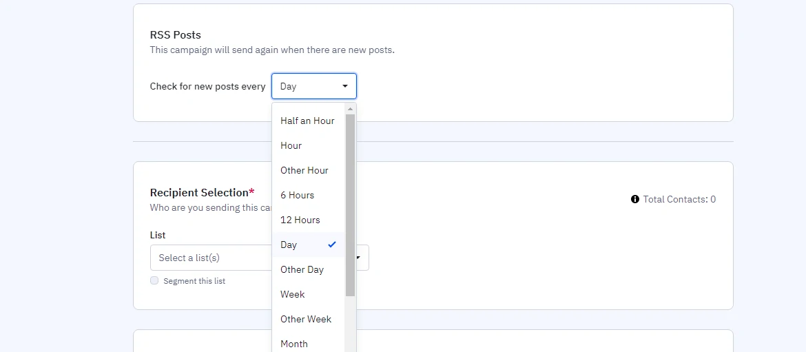 RSS triggered feature