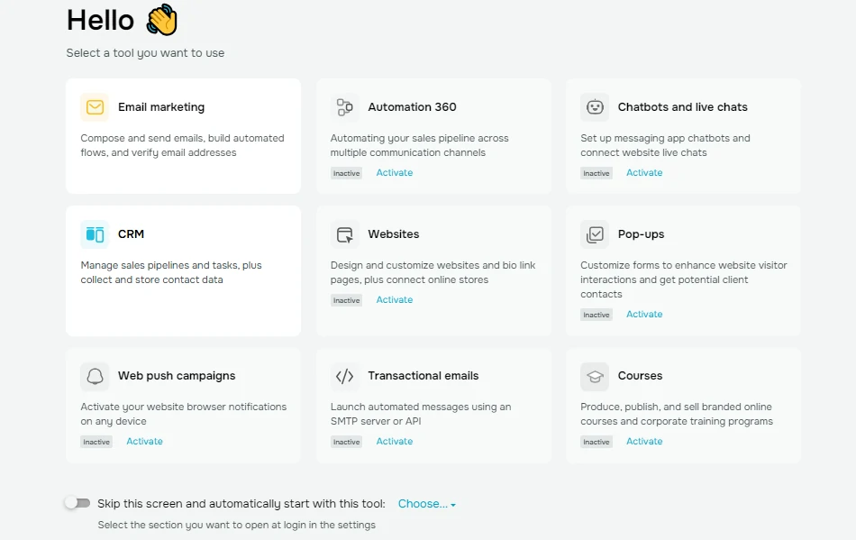 SendPulse key features