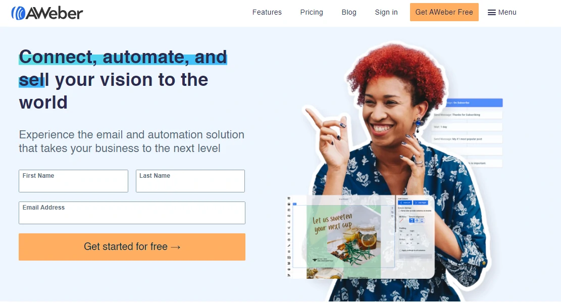 3 Best Free Email Marketing Tools and Services Lookinglion 3 The AWeber platform