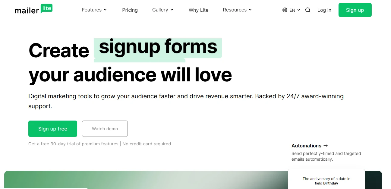 3 Best Free Email Marketing Tools and Services Lookinglion 6 mailerlite platform