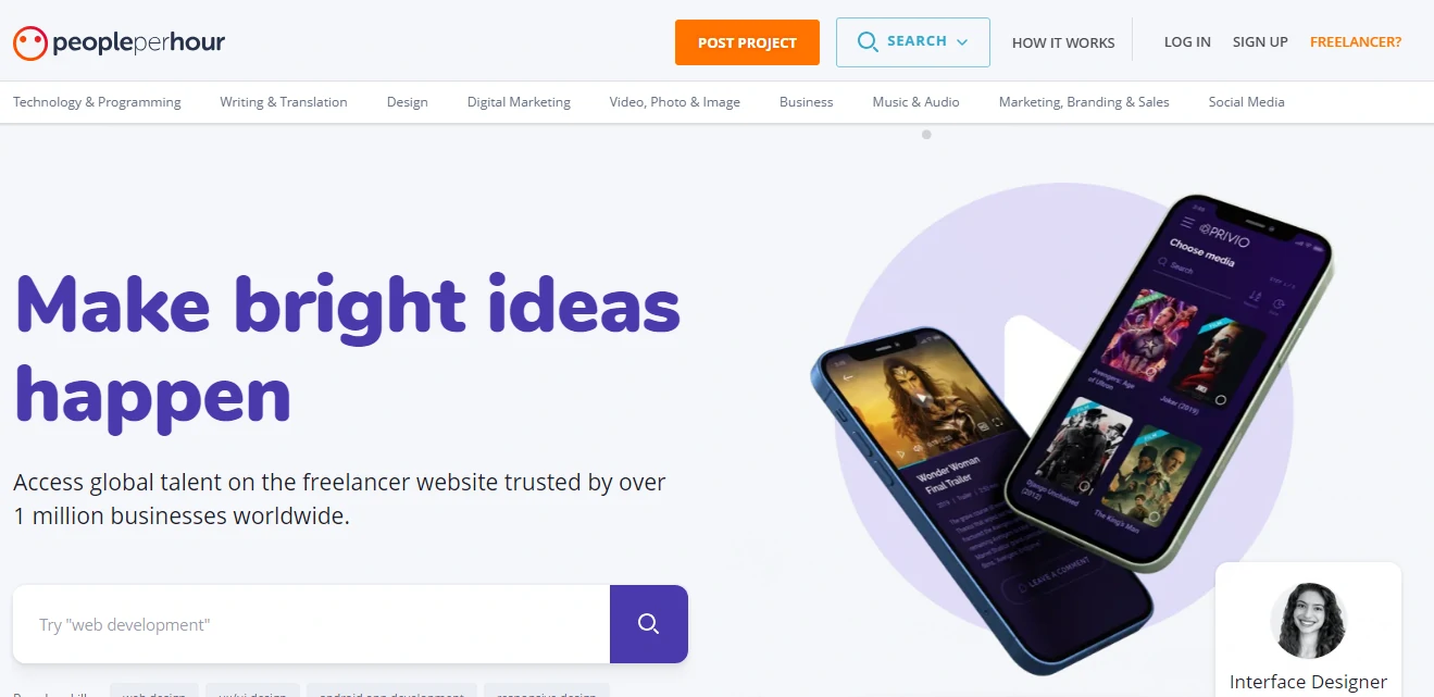 Top 5 Fiverr Alternatives for Freelancers & Buyers 5 Fiverr alternative PeoplePerHour