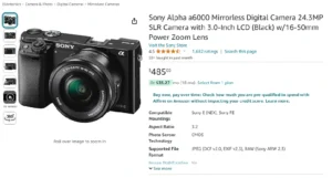 Amazon Price Glitches: Myth or Money Saver? 4 Sony Camera