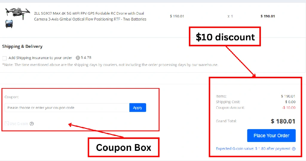 Get 6% Off on Your Order at GeekBuying 1 $10 Off on Geekbuying purchase