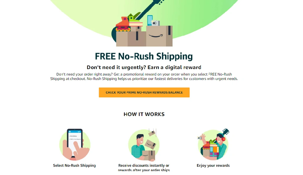 Amazon No-Rush Shipping