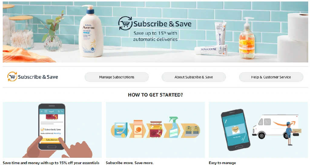 Amazon Subscribe and Save Program