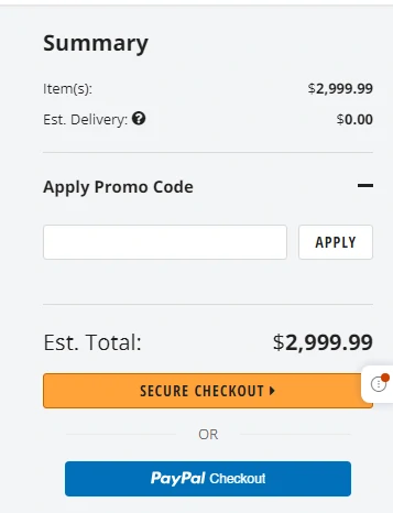 Newegg promo code box