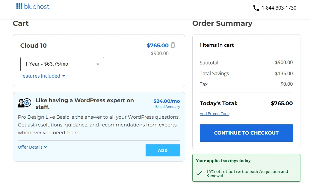 Bluehost Coupons: Up to 75% Off – Save Big on Web Hosting 1 15% off on Bluehost cloud hosting with a coupon