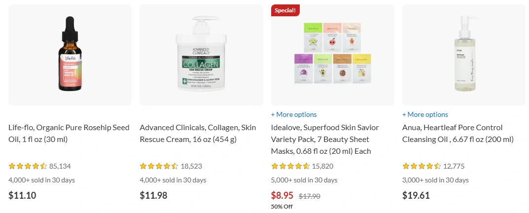 iHerb Beauty products