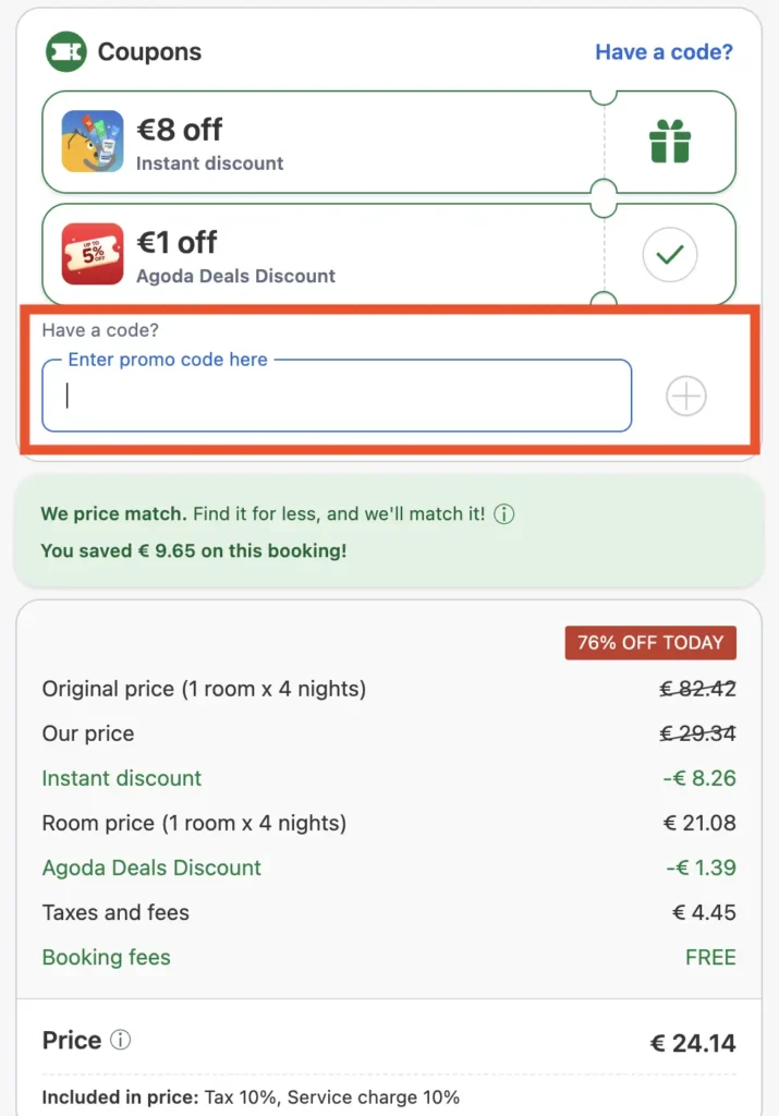 Agoda Coupon Code