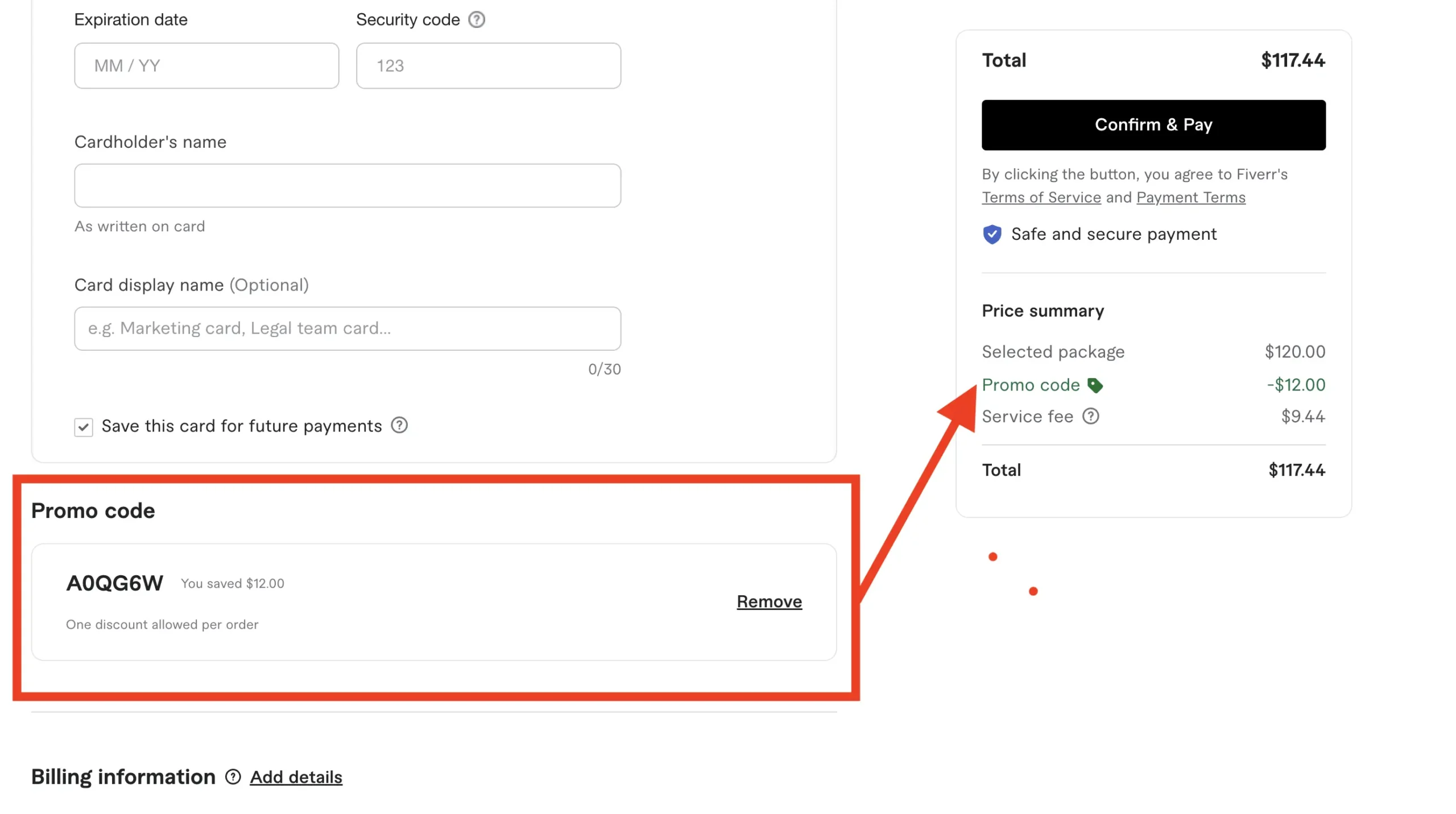 Tested fiverr promo code A0QG6W
